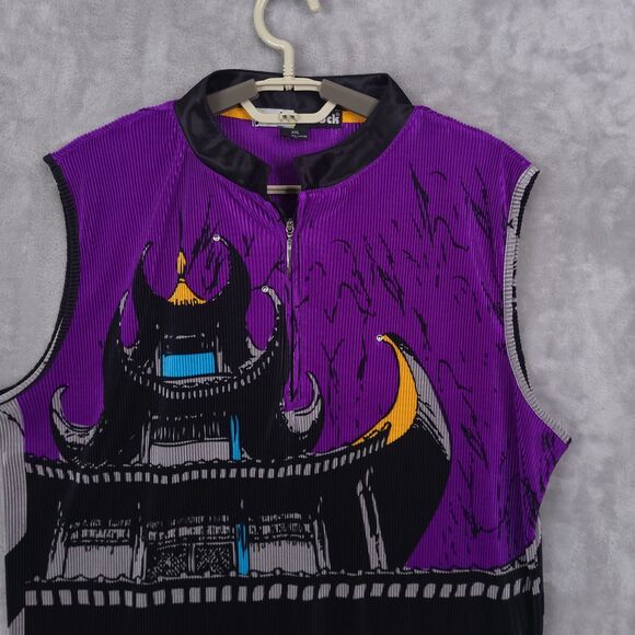 Jamie Sadock Asian Pagoda Timpleripple Top Womens Sz 2XL Sleeveless Crinkle Golf - Picture 3 of 12